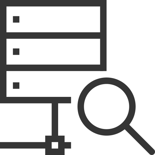 Computer, database, discover, hosting, magnifier, search, server icon - Download on Iconfinder