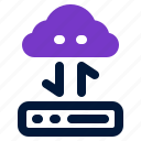 cloud, transfer, connection, internet, network