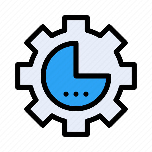 Chart, gear, graph, report, setting icon - Download on Iconfinder