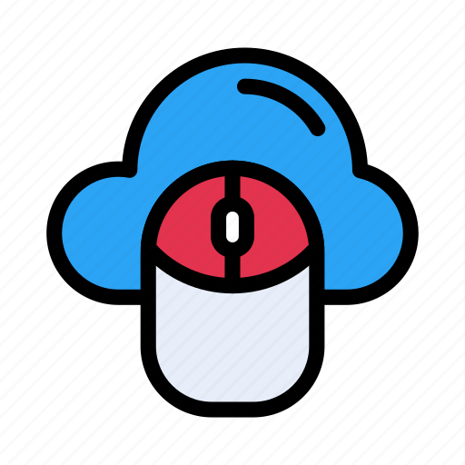Cloud, database, mouse, online, server icon - Download on Iconfinder