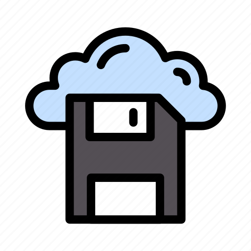 Cloud, database, floppy, online, save icon - Download on Iconfinder