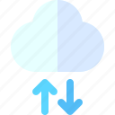 cloud, upload, download, sharing, arrow