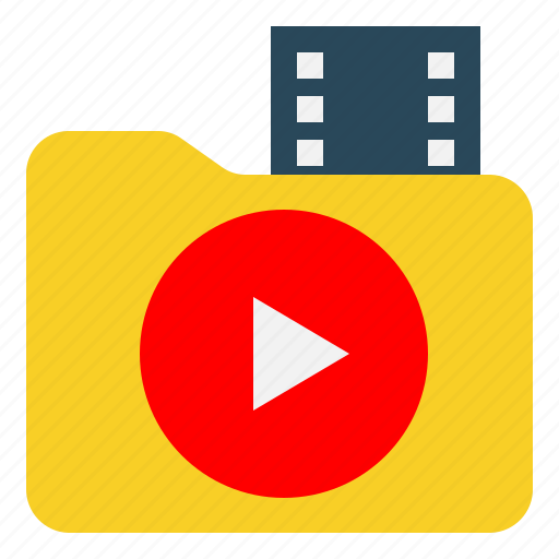 Audio, clip, data, document, file, folder, video icon - Download on Iconfinder