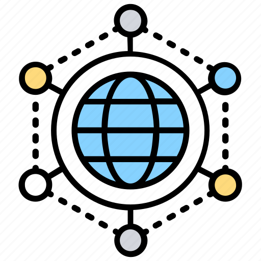 Communication network, global network, grid globe, satellite, technology-based network icon - Download on Iconfinder