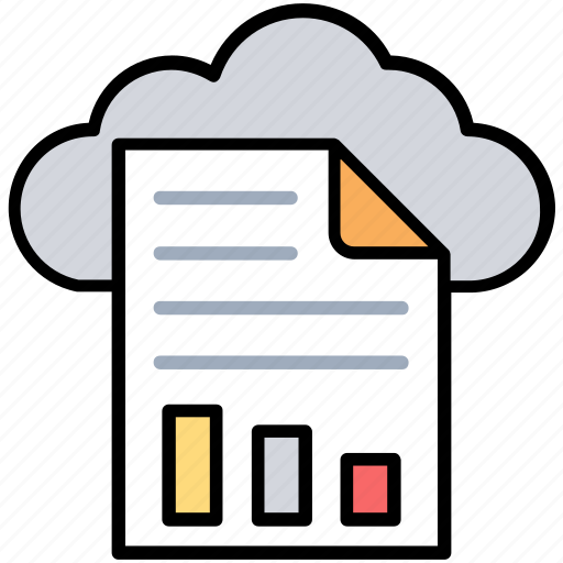 Cloud computing, cloud data technology, cloud reporting, cloud services, cloud storage icon - Download on Iconfinder
