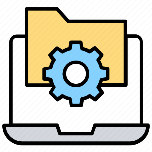 Data processing, file management, folder configuration, folder directory, folder setting icon - Download on Iconfinder