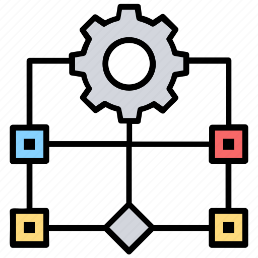 Automated solutions, automation, cogwheel, engineering, mechanism icon - Download on Iconfinder