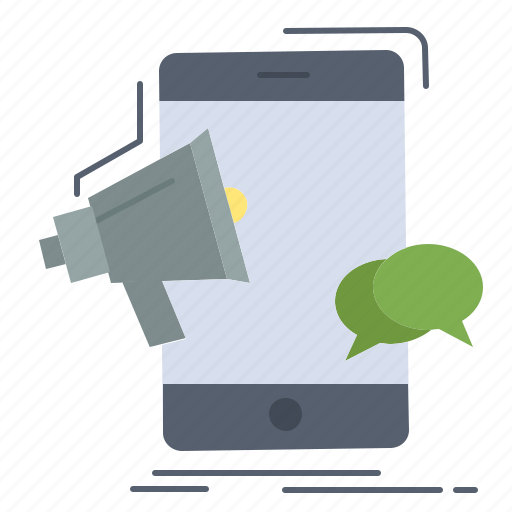 Bullhorn, marketing, megaphone, mobile, promotion icon - Download on Iconfinder