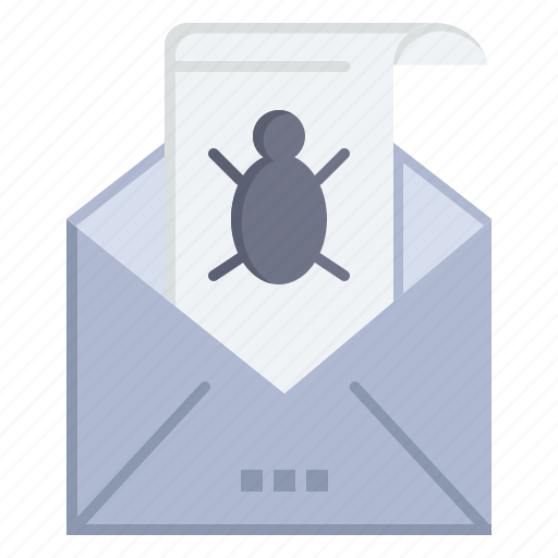 Bug, e, email, mail, malware, spam, threat icon - Download on Iconfinder