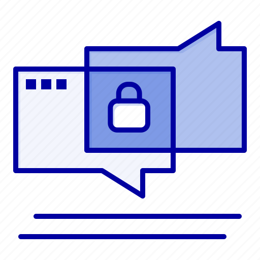 Chat, chating, secure, security icon - Download on Iconfinder