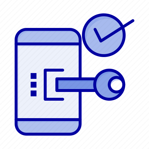 Key, lock, mobile, open, phone, security icon - Download on Iconfinder