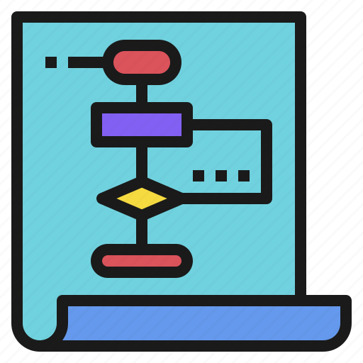 Algorithm, chart, flow, logic, plan, process icon - Download on Iconfinder