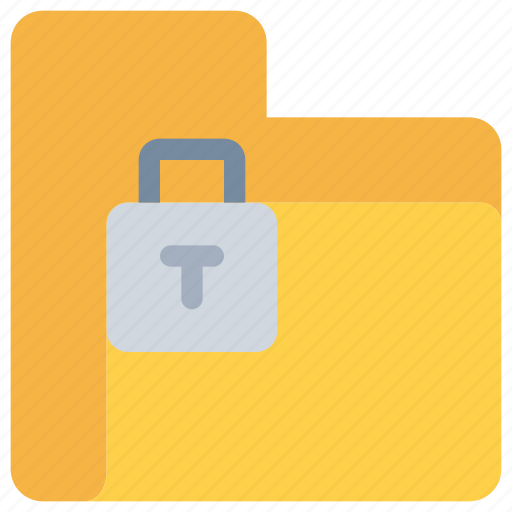 Business, data, document, folder, padlock, secure, security icon - Download on Iconfinder