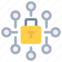 connect, data, network, padlock, secure, security