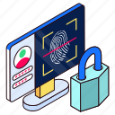 unlock, id, biometric, security, scanner