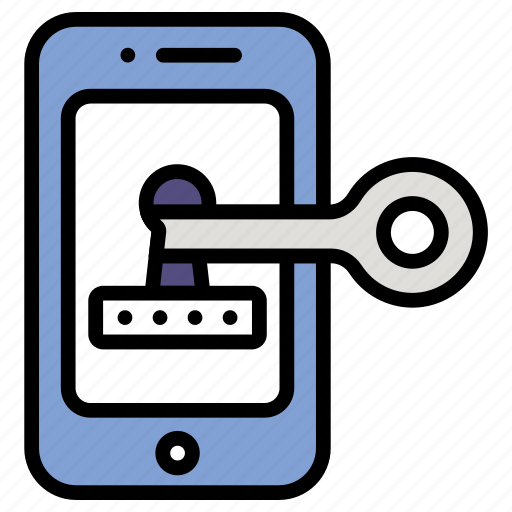 Secure, data, online, digital, phone icon - Download on Iconfinder