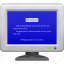 blue screen, blue screen of death, computer, computer virus, data, error, security 