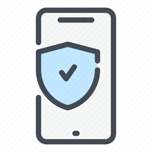 Mobile, phone, smartphone, sheld, security, data, protection icon - Download on Iconfinder
