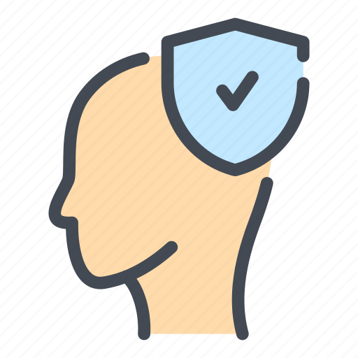 People, head, mind, shield, user, security, protection icon - Download on Iconfinder