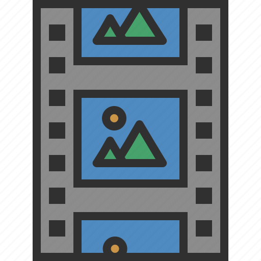 Cinema, data, film, movie, photo, storage, tape icon - Download on Iconfinder