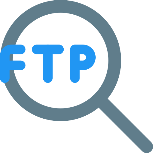 Ftp, search, networking, magnifier, data transfer icon - Download on Iconfinder