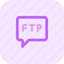 ftp, networking, data, transfer, chat bubble