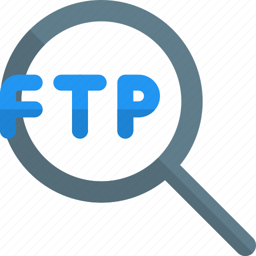 Ftp, search, networking, magnifier, data transfer icon - Download on Iconfinder