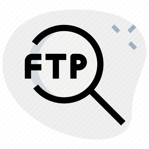 Ftp, search, networking, magnifier, data transfer icon - Download on Iconfinder