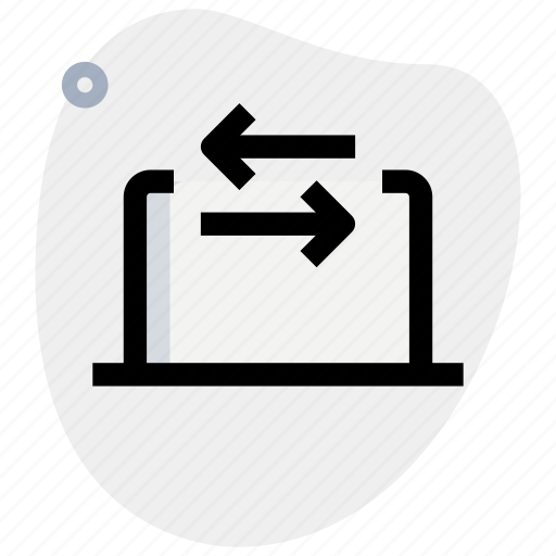 Laptop, data, transfer, networking icon - Download on Iconfinder