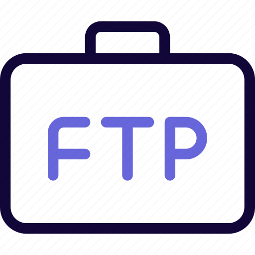 Ftp, suitcase, data, transfer icon - Download on Iconfinder