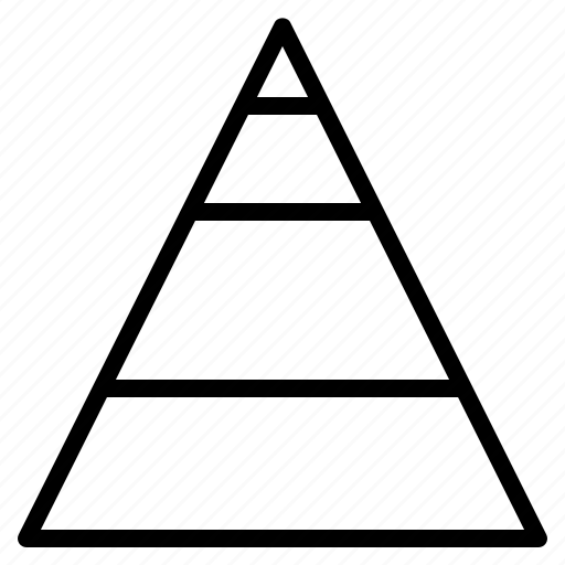 Data, pyramid, triangle, visualisation icon - Download on Iconfinder