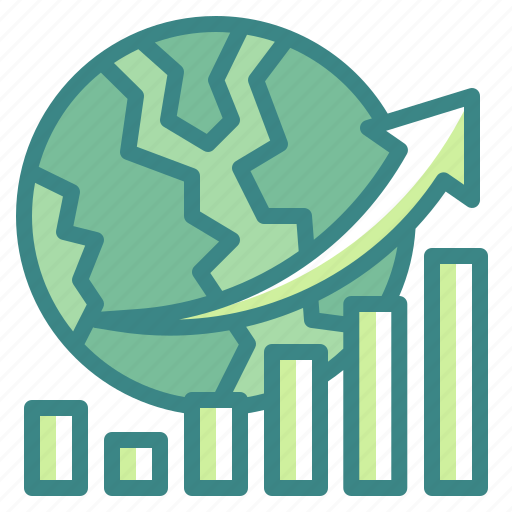 World, global, stats, analysis, graph icon - Download on Iconfinder