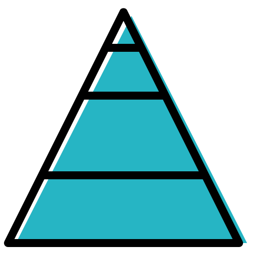 Data, pyramid, triangle, visualisation icon - Download on Iconfinder