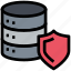 database, server, protection, shield 