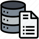 database, server, document, file