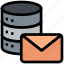database, server, envelope, letter 