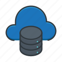 cloud, database, data