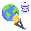 world storage, global database, global server, global data, data storage 