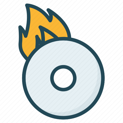 Cd, disc, dvd, fire icon - Download on Iconfinder