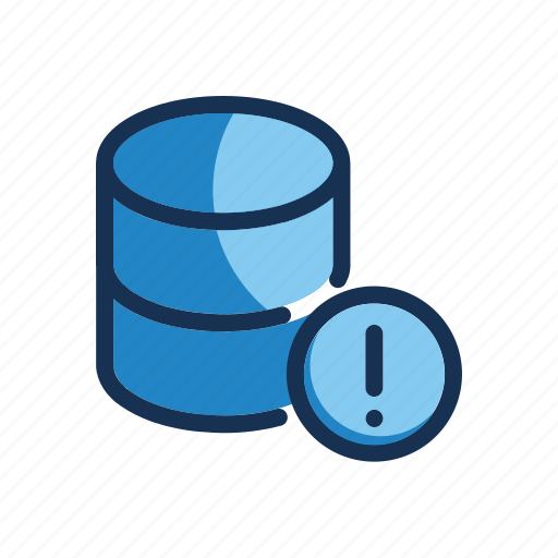 Database, warning, server, storage icon - Download on Iconfinder