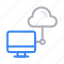 cloud, computing, database, display, monitor 