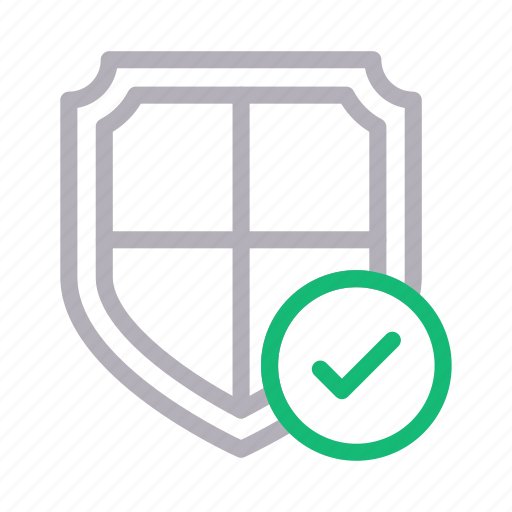 Check, complete, protection, secure, shield icon - Download on Iconfinder