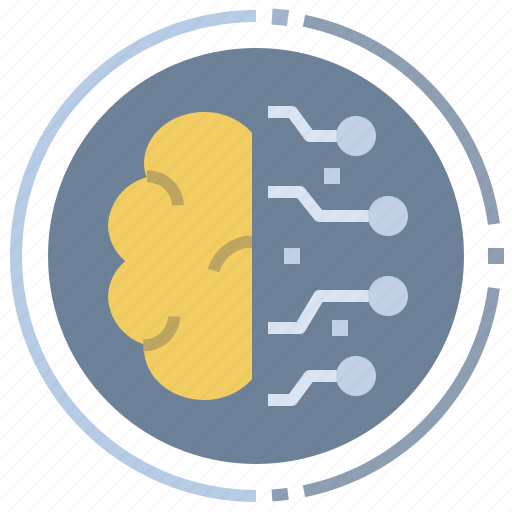 Digitalization, brain, datanomics, robot, artificial intelligence icon - Download on Iconfinder