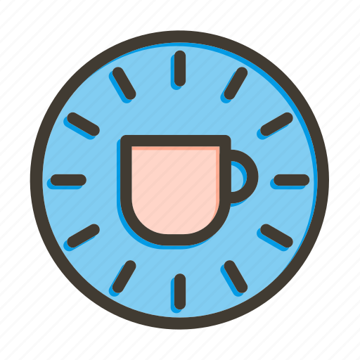 Coffee, time, timer, clock, watch, stopwatch, hour icon - Download on Iconfinder