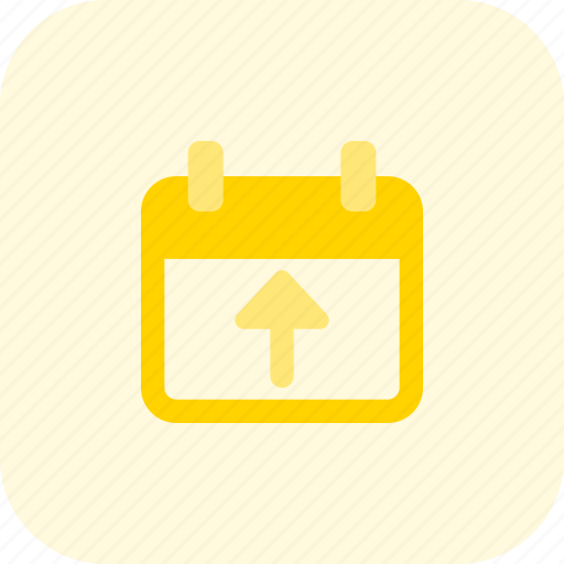 Calendar, upload, date, time, arrow icon - Download on Iconfinder