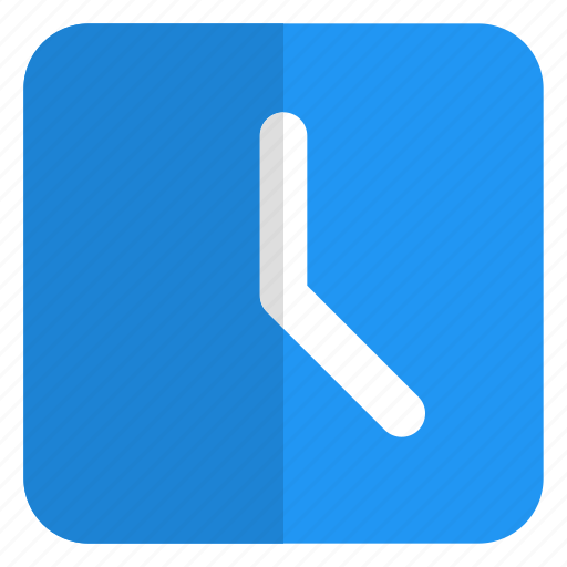 Square, clock, time, watch icon - Download on Iconfinder