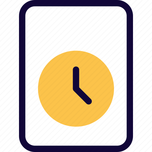 Time, file, document, paper icon - Download on Iconfinder