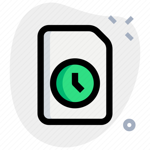 Time, file, date, document icon - Download on Iconfinder