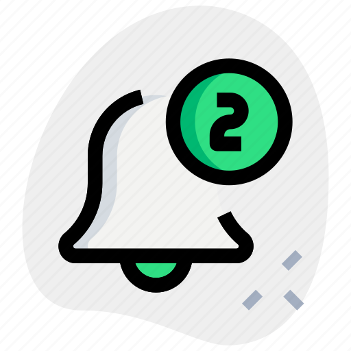 Two, notification, date, time, bell icon - Download on Iconfinder