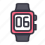 clock, time, digital, watch, smartwatch, electronics, device 